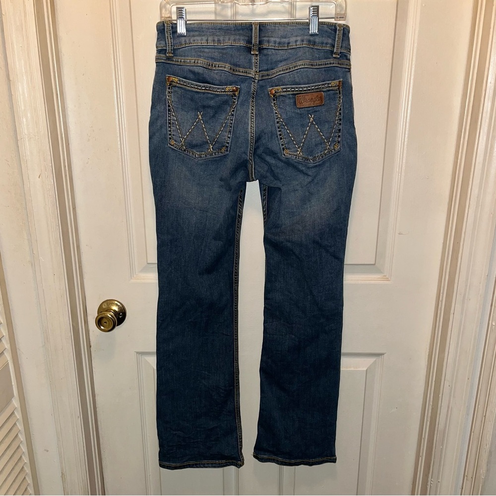 WRANGLER Women’s Bootcut Denim Jeans. Sz 7/8 X 30. Inseam 29.5.